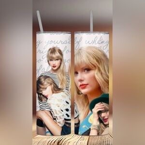 Taylor Swift Stylish Tumbler with Celebrity Collage
